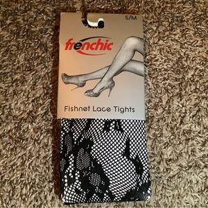 Frenchic fishnet lace tights, fashion, color black, size: S/M